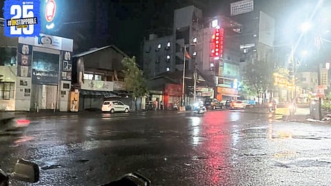 Light rain graces city and surrounding areas, bringing temporary relief and a refreshing atmosphere.