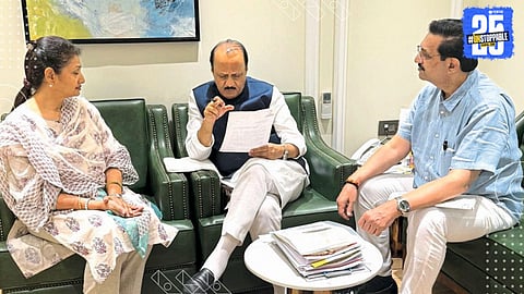 Adik siblings meet Deputy CM Ajit Pawar for a political discussion amid Shrirampur developments.
