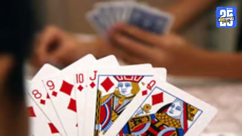 Police action in Saidapur: 19 arrested in gambling raid, materials seized.