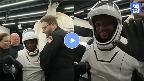 Shubhanshu Shukla Earth Return Video