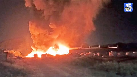 Barshi Fire Incident: Scrap Warehouse Gutted After Electric Line Snaps