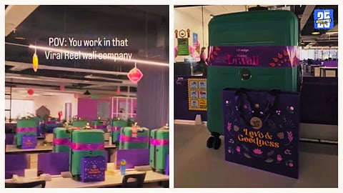 Corporate Diwali gifts India Viral Diwali Info Edge company employees viral news