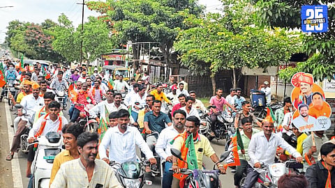 Political heat rises in Solapur as BJP workers hit the streets ignoring police restrictions