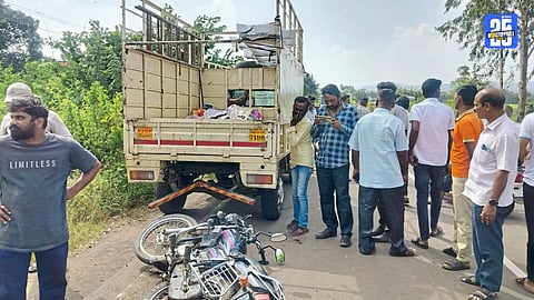 Tempo-bike accident near Shindewadi Phata on Dhebewadi Road; motorcyclist killed on the spot.