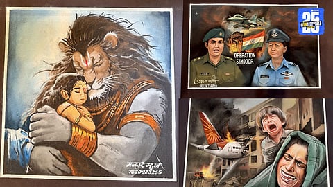 Juchandra Artists Enchant with Stunning Rangoli Exhibition in Virar