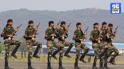 Indian Army soldiers during training under the Agnipath Scheme — soon 75% may receive permanent positions in the force.