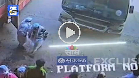 High-speed bus crashes into the platform at Sinnar Bus Stand in Nashik, causing chaos and severe injuries among waiting passengers.