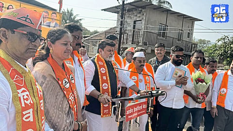 Minister Uday Samant announces development works and a grand horse-riding statue of Shiv Chhatrapati in Jawali.