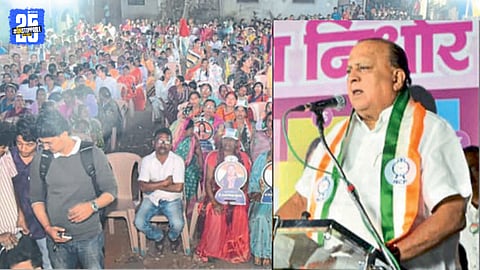 Medical Education Minister Hasan Mushrif addressing a public
