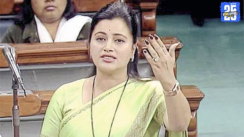 MP Navneet Rana during a public event; police tighten security after threat message.