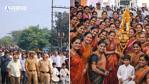 Thousands of students participate in the Mega Padyatra