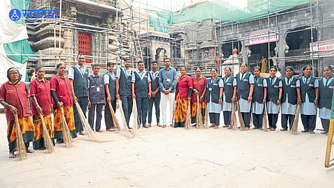 Cleanliness workers ensuring