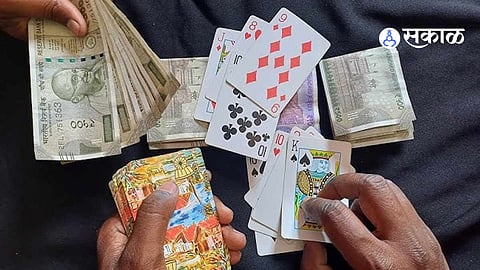 Police Raid on Illegal Gambling Den in Lohgaon