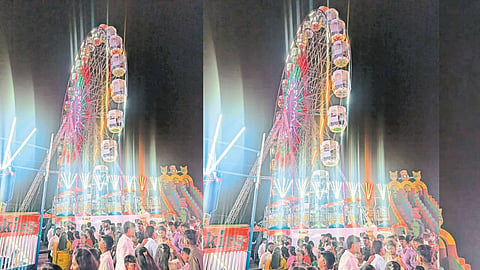 Danoli Yatra amusement ride incident Shirol Kolhapur