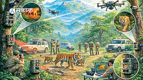 forests capturing tiger movements.