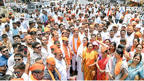 Ahilyanagar Sees Mass Protest and Roadblock After Woman Harassment Incident