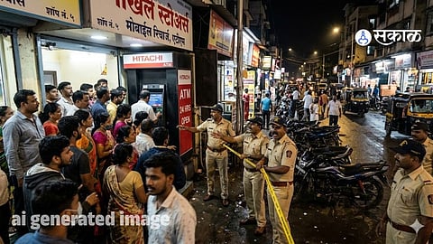 ATM Glitch in Vasai Dispenses Extra Cash, Crowd Gathers at Machine