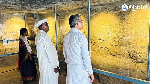 Archaeological Survey of India Safeguards 2,100-Year-Old Naneghat Heritage Inscription