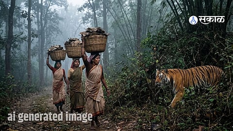 Chandrapur Tiger Attack: Four Women Killed During Tendu Leaf Collection in Sindewahi Forest