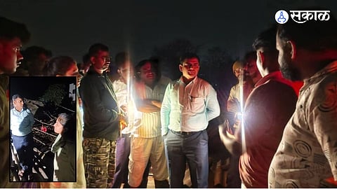 Emergency Response: Tehsildar Sachin Wagh Inspects Storm Damage at Night