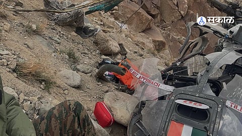 Indian Army Cheeta Helicopter Crashes in Ladakh, Senior Officers Escape Miraculously