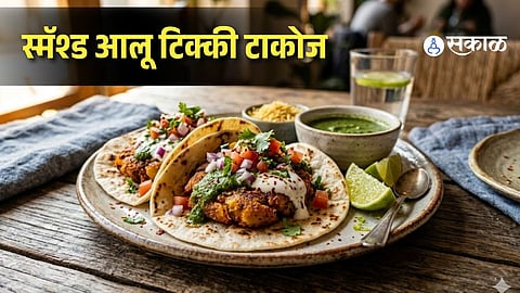 Smashed Aloo Tikki Tacos Recipe