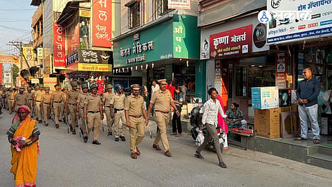 Security Enforcement: Massive Police Route March Conducted in Manchar Ahead of Bakri Eid