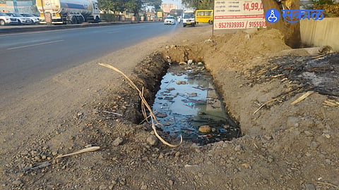 Infrastructure Damage: Gas Pipeline Digging Destroys Water and Drainage Network at Kunjirwadi