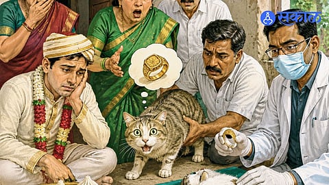 Adhik Maas Surprise Turns Dramatic as Cat Gulps Down Gold Ring Gift