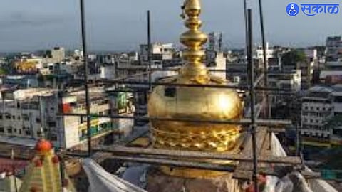 Kolhapur’s Ambabai Temple Shines Brighter with Newly Installed Golden Crown