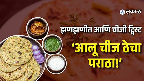 Aloo Cheese Thecha Paratha Recipe