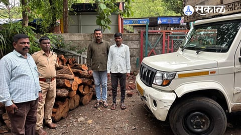 Forest department action against Khair wood smugglers in Sudhagad