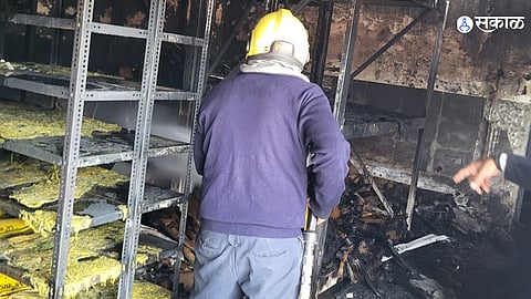 Firefighters Avert Major Disaster as Hyundai Spare Parts Shop Burns Down in Pune