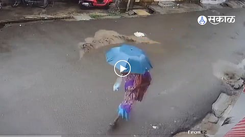 Talegaon Road Erupts During Water Pipeline Test