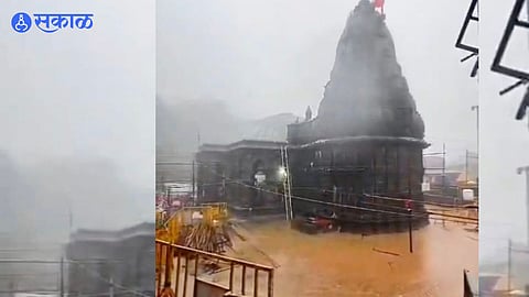 Monsoon Disrupts Bhimashankar Darshan as Temple Premises Get Flooded