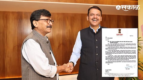 Sanjay Raut letter to Chief Minister devendra fadanvis