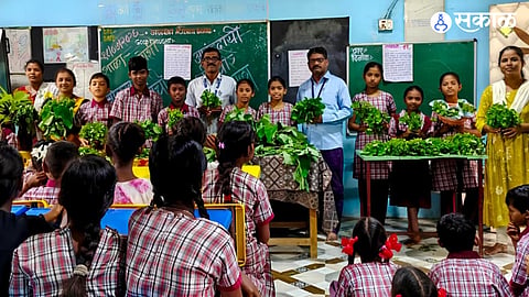 The activity encouraged students to identify traditional wild vegetables and understand the importance of conserving them.