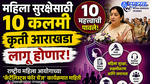 National Commission for Women 10 point action plan for women safety district level implementation catalysts for change program Lonavala