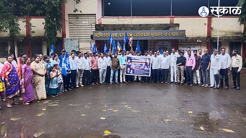 RPI Athawale protest against Scheduled Caste sub classification at Pali Sudhagad Raigad demanding protection of reservation