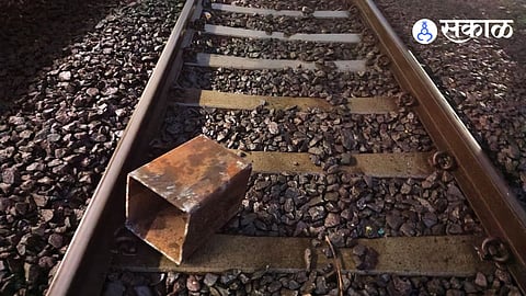 Iron box found on railway tracks