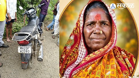 A 79-year-old woman died after a speeding tempo hit a motorcycle near Doodhad on the Karmad–Ladsawangi road. The driver fled the scene, while locals blamed the badly damaged road, where three people have lost their lives in the last two months.