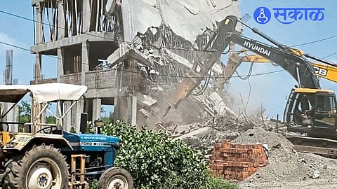 Illegal Construction Demolished in Chakan as Authorities Launch Biggest Action Yet Against Unauthorized Structures