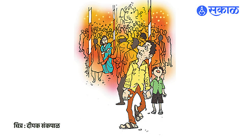 British Nandi’s satirical take on Ganeshotsav, contrasting peaceful devotion with crowds, noise and VIP culture.