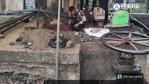 A 1,200 mm main pipeline at the Farola water treatment plant burst, affecting water supply to Chhatrapati Sambhajinagar; repairs are expected to continue until midnight.