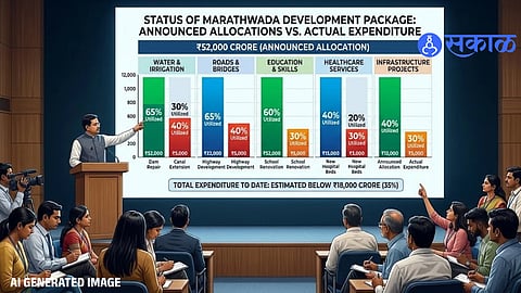 Marathwada Development Package : मराठवाड्याच्या विकासासाठी मंत्रिमंडळ बैठकीतील कोटींची उड्डाणे हवेतच! धक्कादायक आकडेवारी समोर