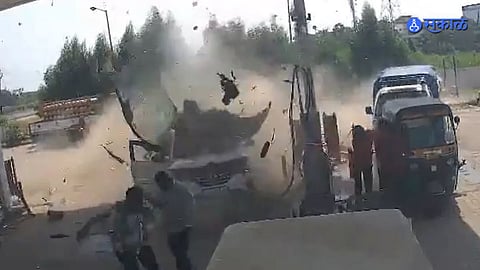 CNG Tank Explodes