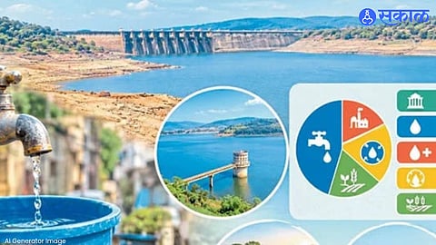 Nagpur water supply planning with 10 percent of available water reserved for emergency drinking water needs.