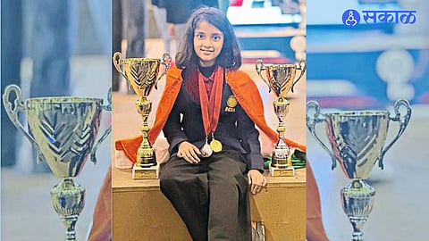 Ambegaon Chess Prodigy Anvi Hinge Wins Two Medals at Asian Schools Chess Championship in Tula Russia at Under Nine Level