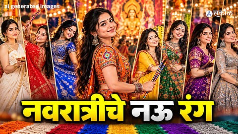 Navratri 2026 AI photo prompts for nine festive days, colorful traditional outfits, Garba looks and stunning portraits
