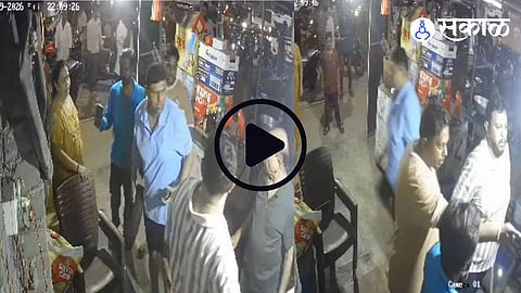 shivsena office-bearers beatan dombivli shopkeeper